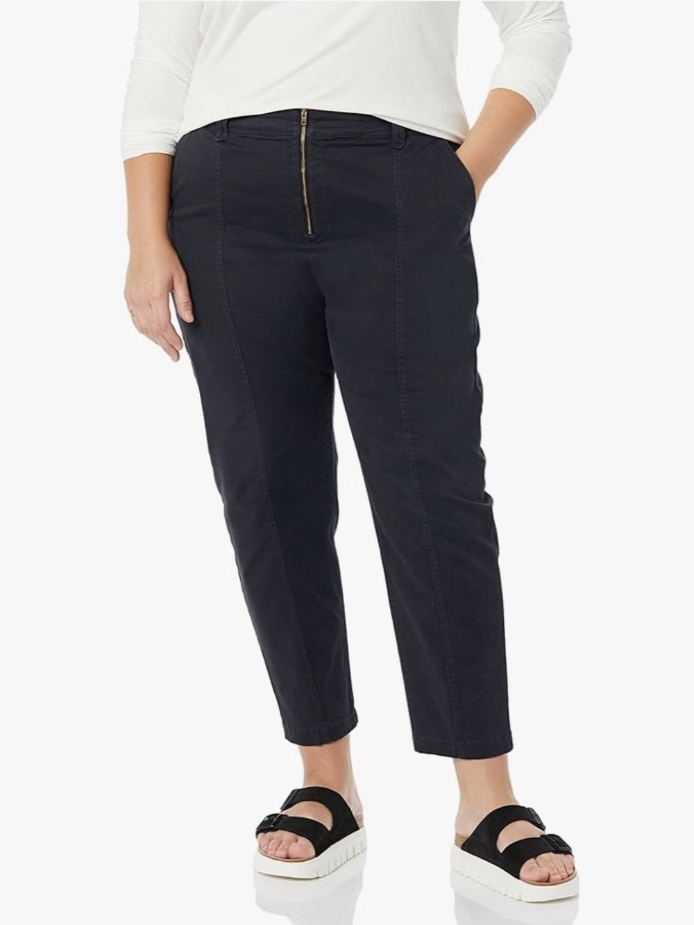 Amazon Essentials Exposed Zipper Stretch Chino Pant